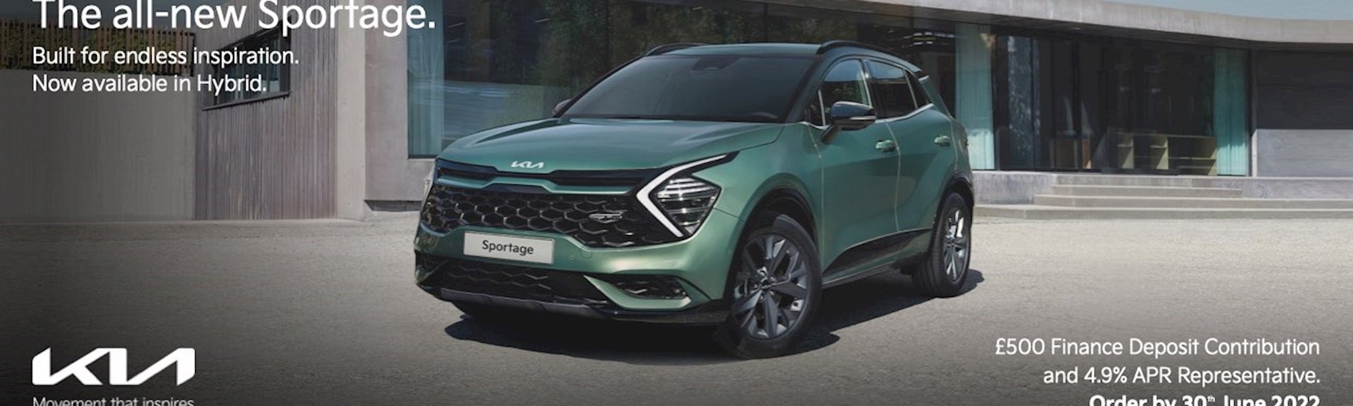The all-new Sportage £500 Deposit Contribution