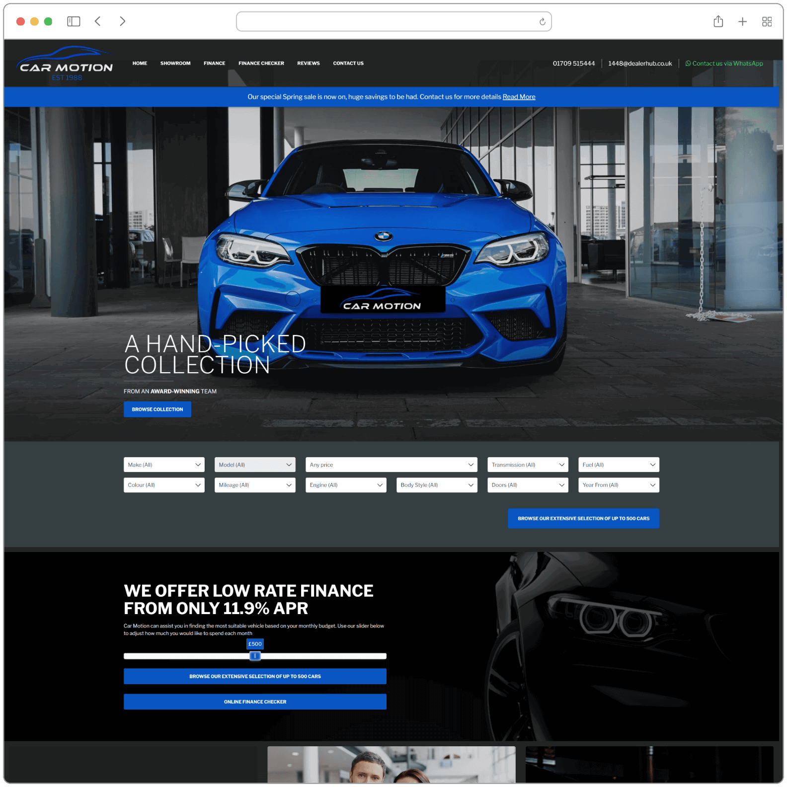 Carmotion Website Screenshot